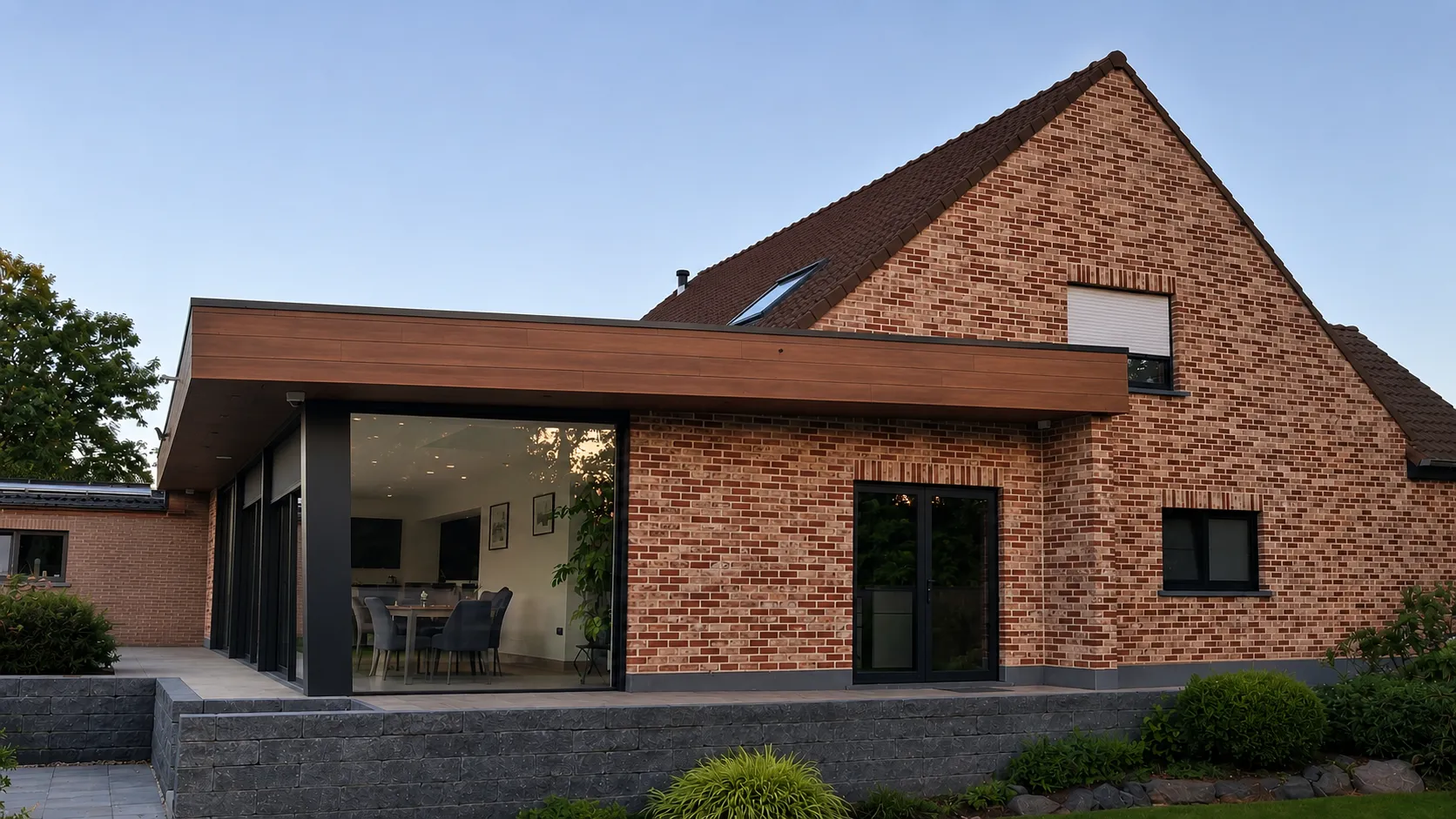 Het heropgebouwde huis van onze ouders